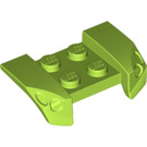 LEGO Lime Mudguard Plate 2 x 4 with Overhanging Headlights (44674)