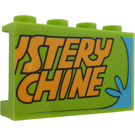 LEGO Limoen Paneel 1 x 4 x 2 met "STERY" en "CHINE" Sticker (14718)