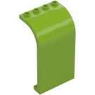 LEGO Lime Panel 3 x 4 x 6 med Buet Top (2571 / 35251)