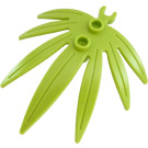 LEGO Lima Planta Hojas 6 x 5 Swordleaf con Clip (Clip "O" abierto) (10884 / 42949)