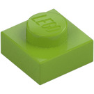 LEGO Citron Vert assiette 1 x 1 (3024 / 30008)