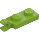 LEGO Lime Plate 1 x 2 with Horizontal Clip on End (42923 / 63868)