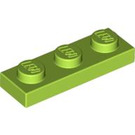 LEGO Lime Plate 1 x 3 (3623)