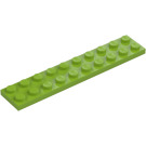 LEGO Limette Platte 2 x 10 (3832)