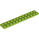 LEGO Lime Plate 2 x 12 (2445)