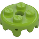 LEGO Citron Vert assiette 2 x 2 Rond Cake Frosting (65700)