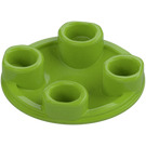 LEGO Lime Piastra 2 x 2 Rotondo con Arrotondato Parte inferiore (2654 / 28558)