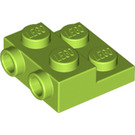 LEGO Chaux assiette 2 x 2 x 0.7 avec 2 Goujons sur Côté (4304 / 99206)