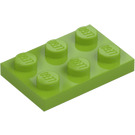 LEGO Citron Vert assiette 2 x 3 (3021)