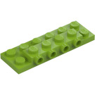 LEGO Lime Plate 2 x 6 x 0.7 with 4 Studs on Side (72132 / 87609)