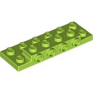 LEGO Limette Platte 2 x 6 x 0.7 mit 4 Bolzen auf Seite (72132 / 87609)