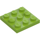 LEGO Lime Plade 3 x 3 (11212)