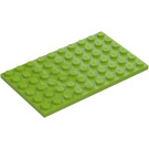 LEGO Lime Piastra 6 x 10 (3033)