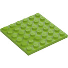 LEGO Lime Plade 6 x 6 (3958)