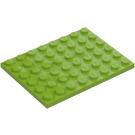 LEGO Limoen Plaat 6 x 8 (3036)