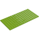 LEGO Limoen Plaat 8 x 16 (92438)