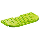 LEGO Lime Plate 8 x 16 x 0.7 med Avrundede hjørner (74166)