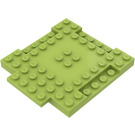 LEGO Limoen Plaat 8 x 8 x 0.7 met Cutouts en Ledge (15624)