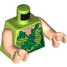 LEGO Limette Poison Ivy mit Limette Grün Anzug Torso (973 / 76382)