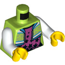 LEGO Limette Poppy Starr Minifig Torso (973 / 76382)