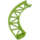 LEGO Lime Rail 13 x 13 Curved with Edges (25061)