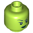 LEGO Limette She-Hulk, Green Minifigure Kopf (Einbau-Vollbolzen) (3626 / 29944)