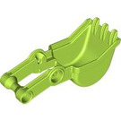 LEGO Lime Shovel 3m with B-connector Female (24876)