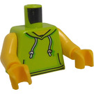 LEGO Lime Sleeveless Huvtröja Kropp (973 / 76382)