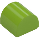 LEGO Lime Slope 1 x 1 Curved (49307)