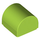 LEGO Lime Slope 1 x 1 Curved (49307)