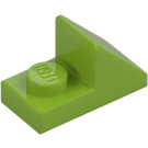 LEGO Lime Slope 1 x 2 (45°) with Plate (15672 / 92946)