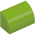 LEGO Lime Slope 1 x 2 Curved (37352 / 98030)