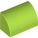 LEGO Lime Slope 1 x 2 Curved (37352 / 98030)