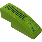 LEGO Lime Slope 1 x 3 Curved with Grille 'AIR 1' Sticker (50950)