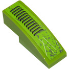 LEGO Lime Slope 1 x 3 Curved with Grille and Scratches 8708 Sticker (50950)