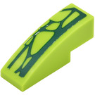 LEGO Lime Slope 1 x 3 Curved with Scales (Left) Sticker (50950)