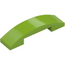 LEGO Lime Slope 1 x 4 Curved Double (93273)