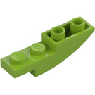 LEGO Lime Slope 1 x 4 Curved Inverted (13547)