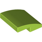LEGO Lime Slope 2 x 2 Curved (15068)