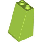 LEGO Lime Slope 2 x 2 x 3 (75°) Hollow Studs, Rough Surface (3684 / 30499)