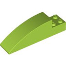 LEGO Lime Slope 2 x 2 x 8 Curved (41766)