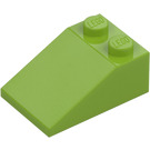 LEGO Lime Slope 2 x 3 (25°) with Rough Surface (3298)