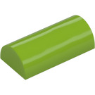 LEGO Lime Slope 2 x 4 Curved with Groove (6192 / 30337)