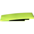 LEGO Lime Slope 2 x 8 Curved with Black Side-Decoration right Sticker (42918)