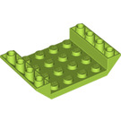 LEGO Limoen Helling 4 x 6 (45°) Dubbele Omgekeerd met Open Midden met 3 gaten (30283 / 60219)