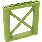 LEGO Lime Support 1 x 6 x 5 Girder Rectangular (64448)