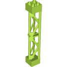 LEGO Lime Support 2 x 2 x 10 Bjelke Trekantet Vertikal (Type 3 - 3 innlegg, 2 seksjoner) (58827)