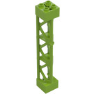 LEGO Lime Support 2 x 2 x 10 Trave Triangolare Verticale (Tipo 4 - 3 messaggi, 3 sezioni) (4687 / 95347)