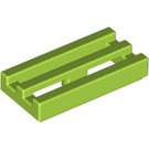 LEGO Lime Tile 1 x 2 Grille (with Bottom Groove) (2412 / 30244)