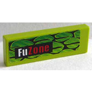 LEGO Lime Tile 1 x 3 with FuZone and Scales Sticker (63864)